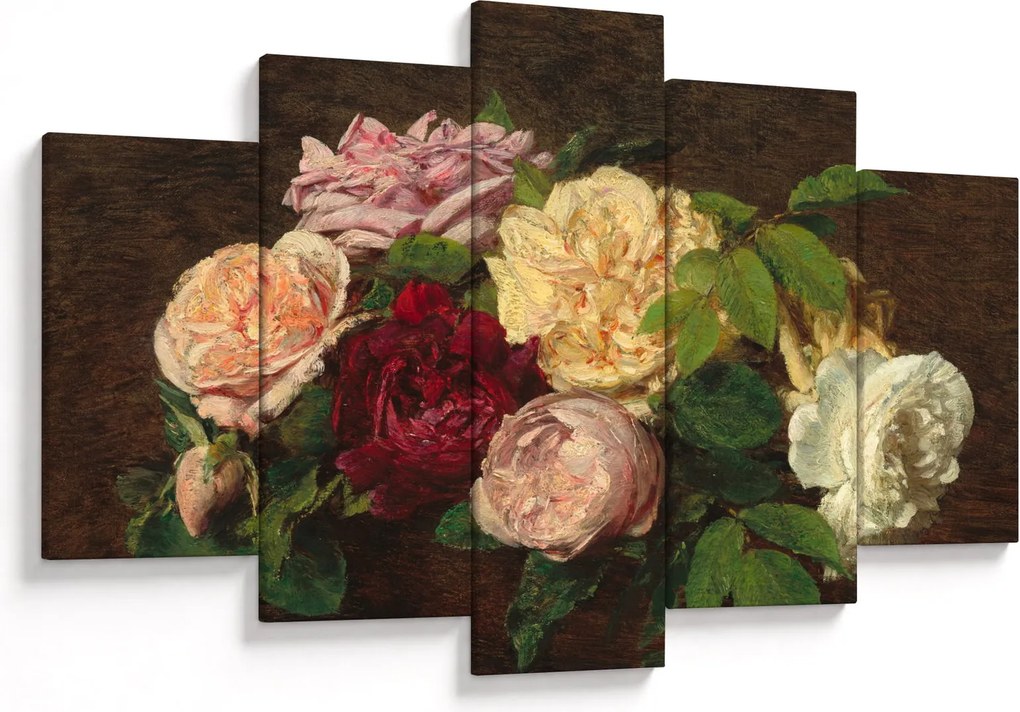 Kép - Henri Fantin-Latour, Roses de Nice on a Table, reprodukciók (150x105 cm)