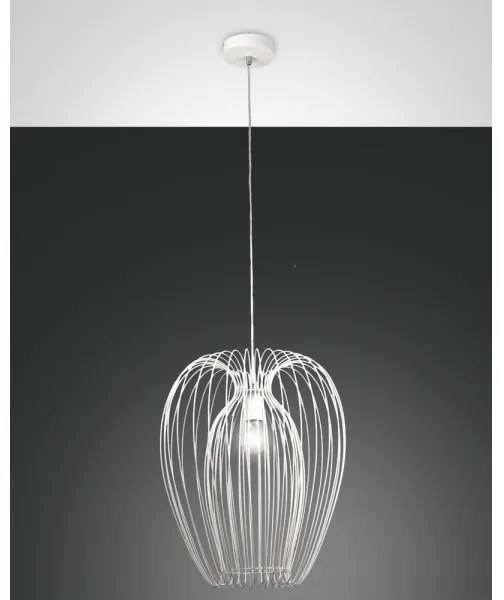 Fabas Luce 3677-45-102 - Csillár zsinóron CAMP 1xE27/40W/230V fehér