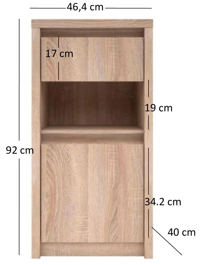 Komód Noella (szonoma tölgy). 1053139