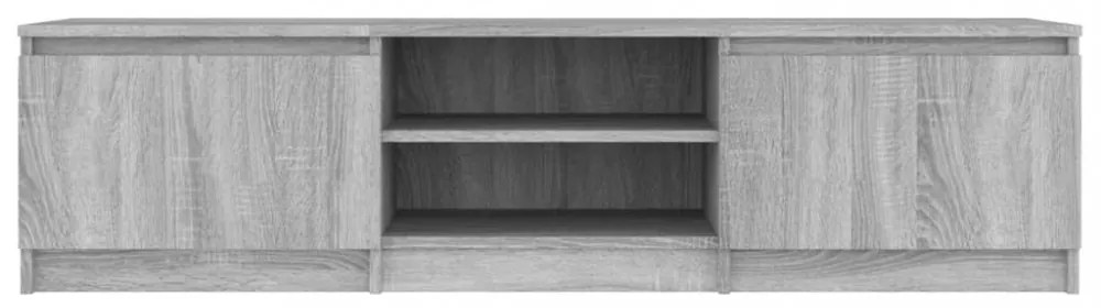 szürke sonoma színű szerelt fa TV-szekrény 140 x 40 x 35,5 cm