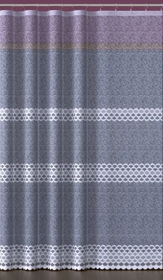 Mg Függöny 629/59 Fehér 500x250cm Kész Szalaggal M