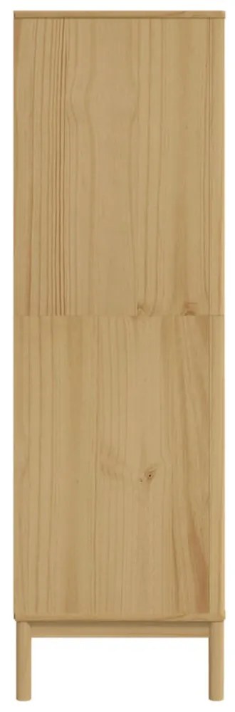 FLORO viaszbarna tömör fenyőfa szekrény 77 x 53 x 171 cm