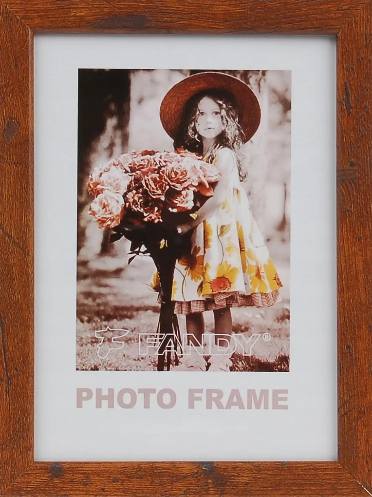 Fa képkeret Style 2 10x15 cm. lábbal Barna