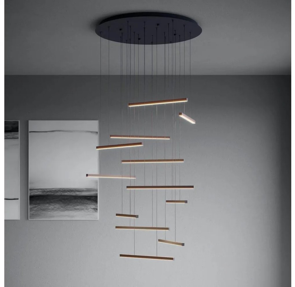 Eglo 390351 - LED Dimmelhető csillár zsinóron LINDOZA 12xLED/8,4W/230V 3000K