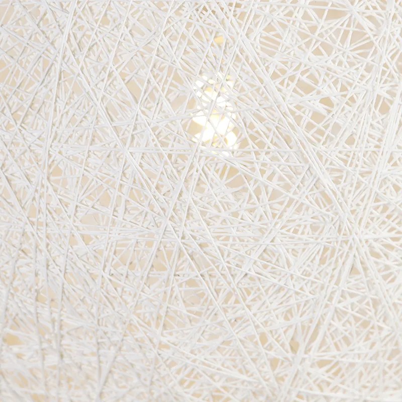 Rusztikus lógólámpa fehér 60 cm - Corda