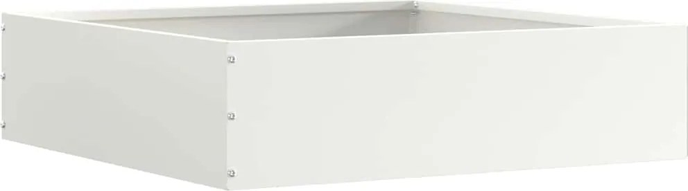 vidaXL Fűszegélyezés Fehér 50 x 50 x 13 cm Acél