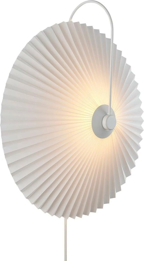 Nordlux Nadia fali lámpa, 45 cm átmérőjű, fehér kivitelben, E14, IP20