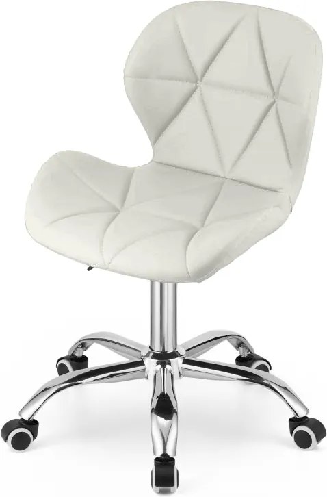 AVOLA VELVET irodai szék, fehér