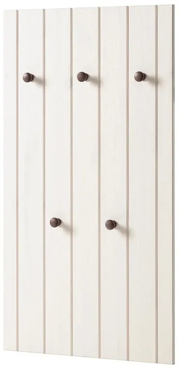 Fehér borovi fenyő előszoba bútor 55x100x2 cm Anita – Støraa