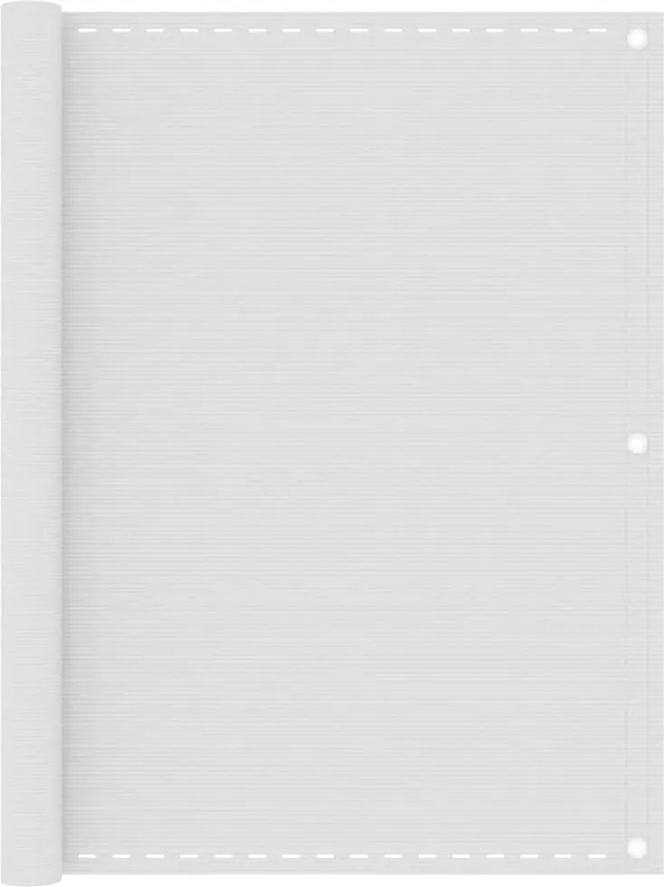 vidaXL fehér HDPE erkélytakaró 120 x 500 cm