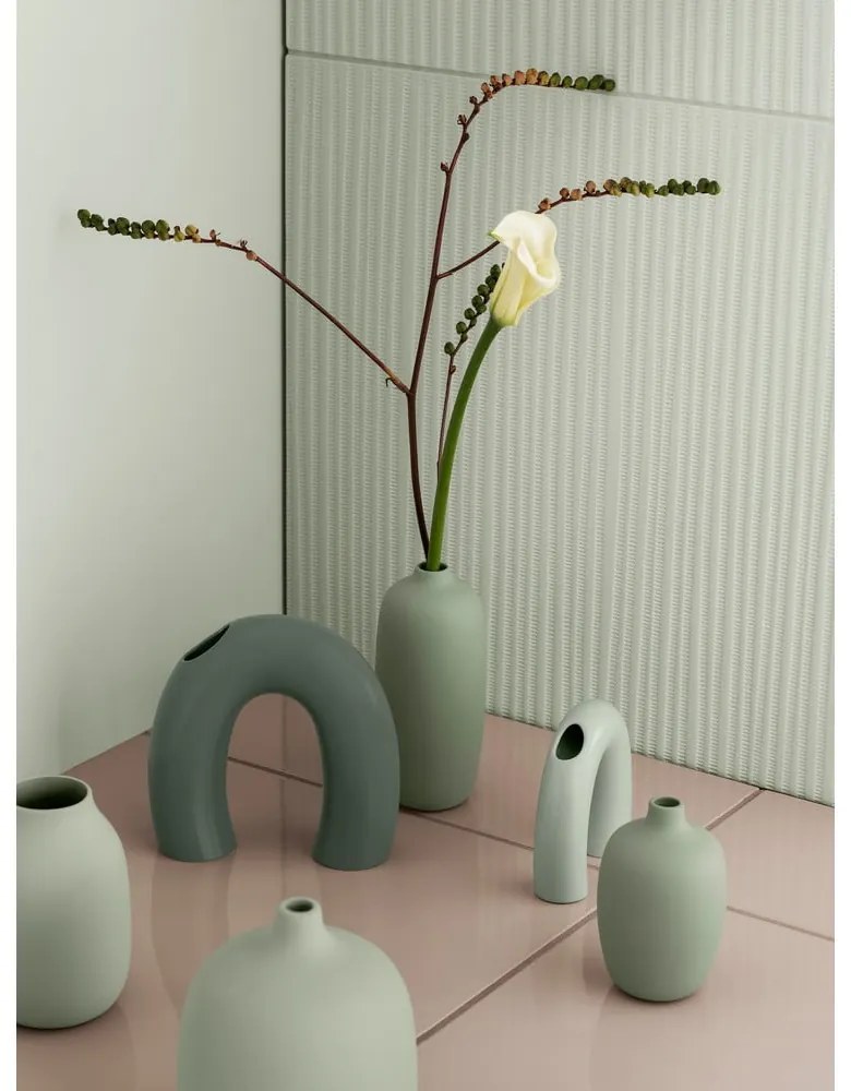 Zöld kerámia váza (magasság 12 cm) Kagetsu – Blomus