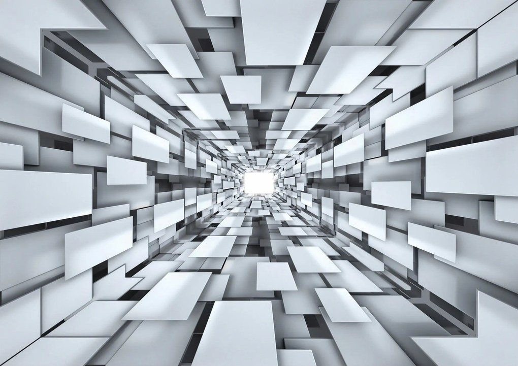 Fotótapéta Alagút Fehér tér geometria absztrakt 312x219 +ragasztó