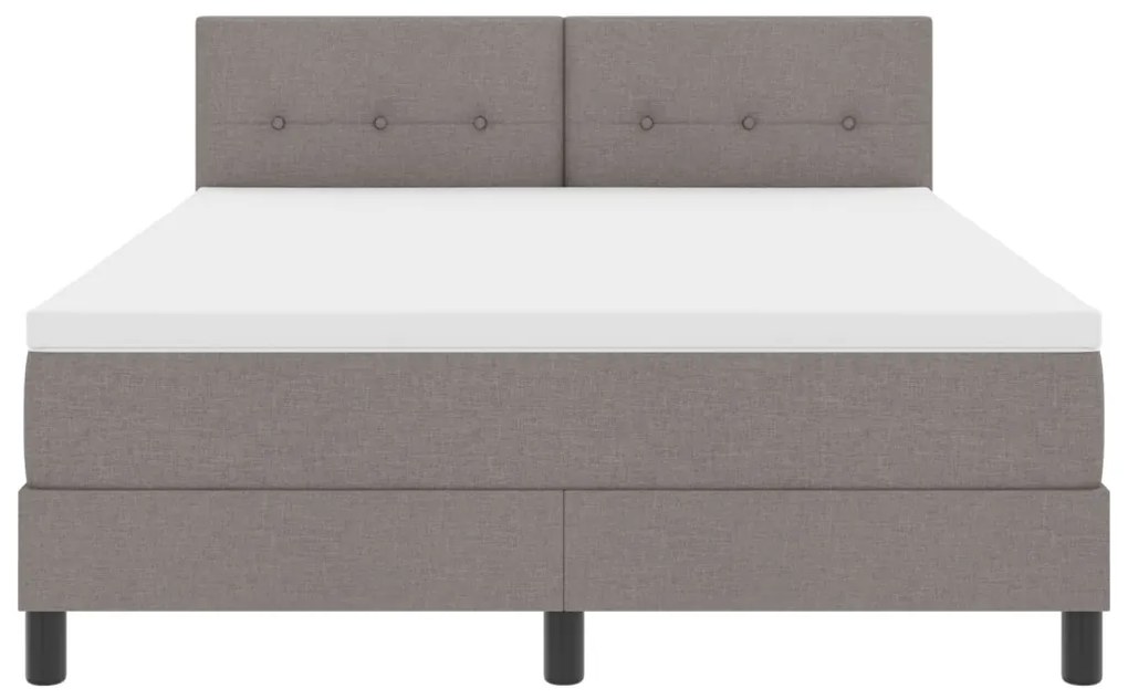 Box Spring Ágy matraccal Taupe 140x200 cm Szövet