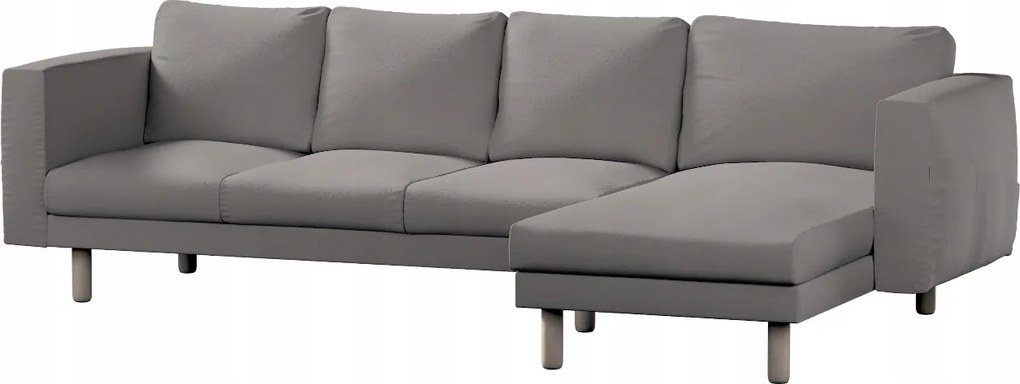 Norsborg 4 személyes kanapé huzat Ikea sezlonnal, sötét bézs