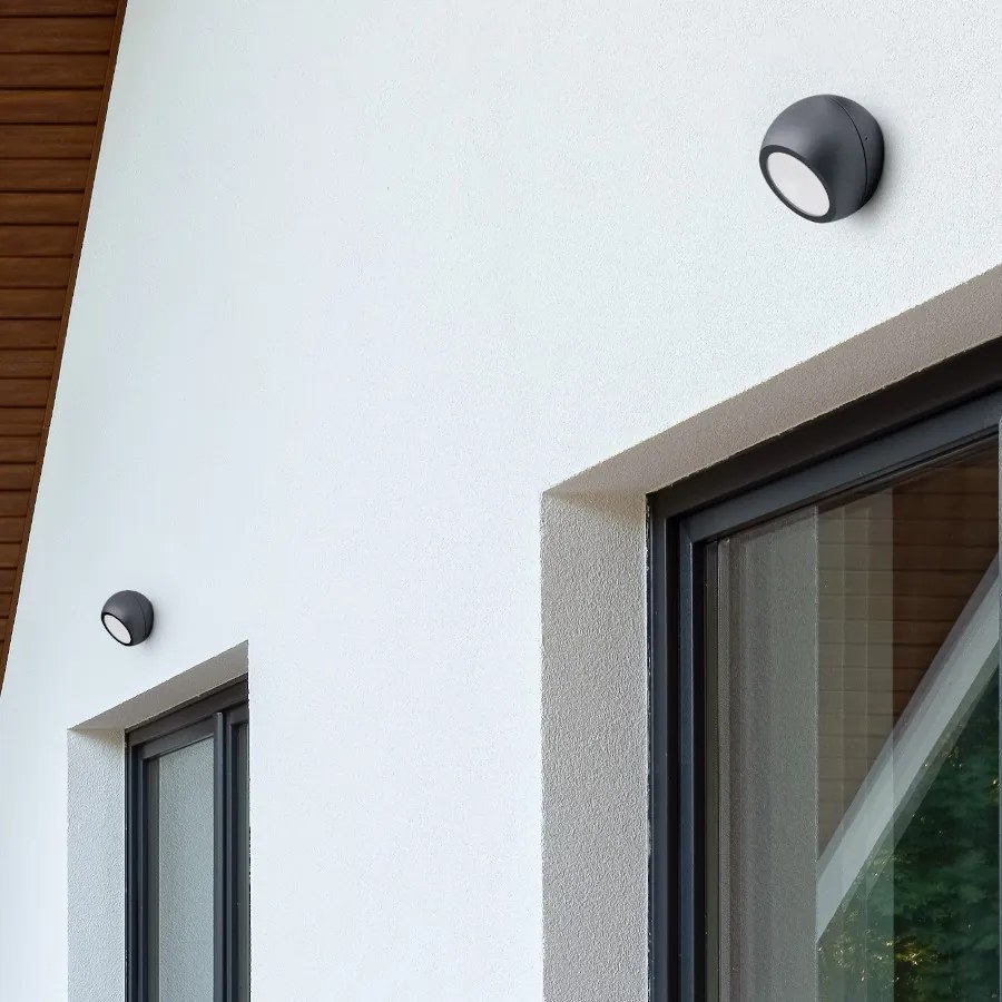 RENDL SIV felületre szerelhető antracitszürke 230V LED 6W 120° IP54 3000K