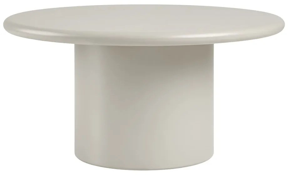 Krémszínű kerek dohányzóasztal ø 80 cm Nagano – House Nordic
