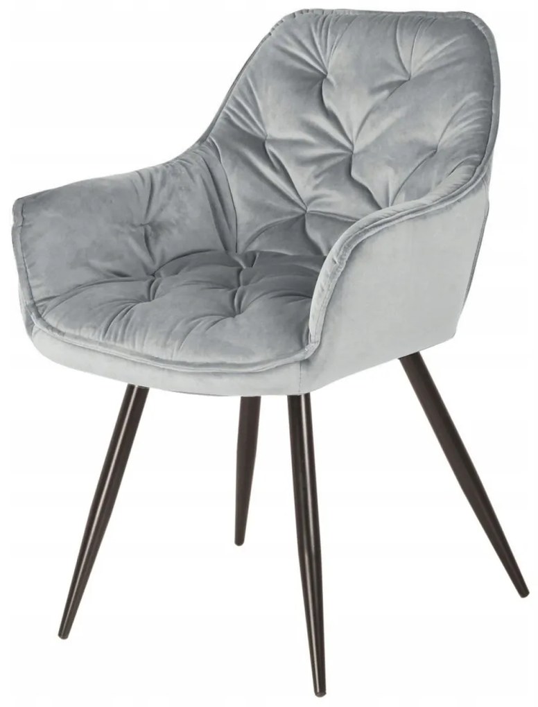 PreHouse Kárpitozott KING szék világosszürke színben