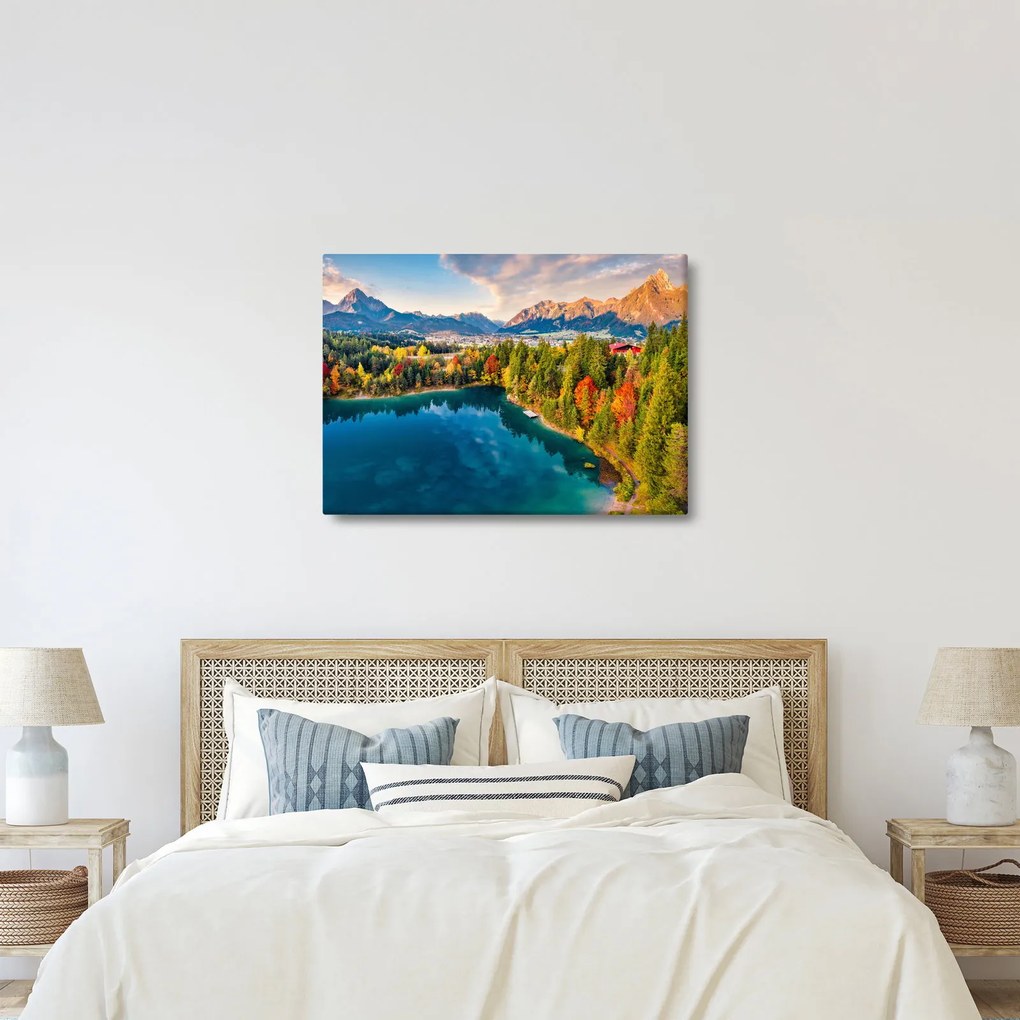 Kép - Urisee-tó, Ausztria (70x50 cm)