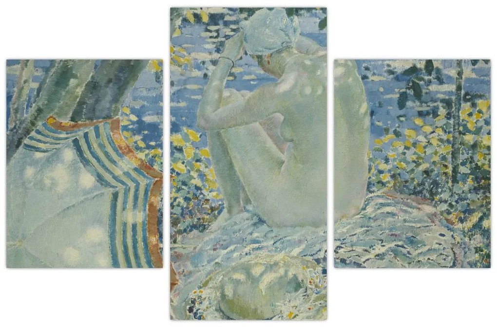 Kép - Frederick Carl Frieseke, On the Bank, reprodukciók (90x60 cm)