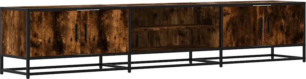 vidaXL füstös tölgy színű szerelt fa TV-szekrény 210 x 35 x 41 cm