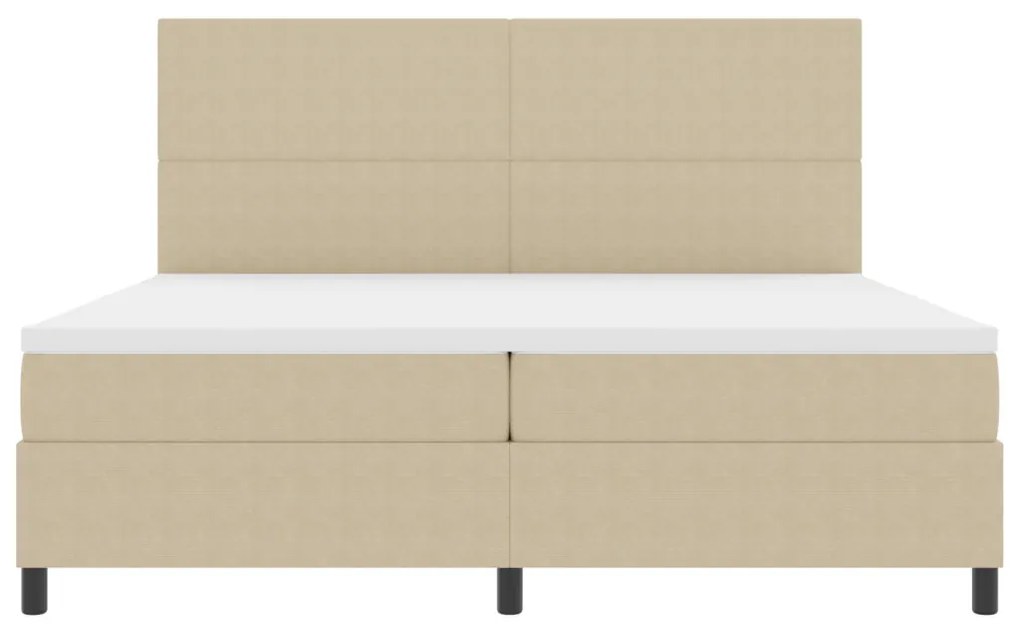 Boxspring Ágy Matraccal és LED Fénnyel Zöld Szürke 200x200 cm Kordbársony