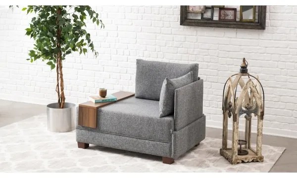 TULA sarokfotel, jobb oldali, szürke