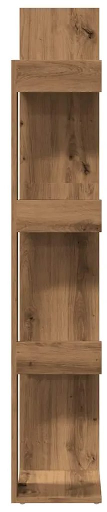 Könyves szekrény Artisan tölgy 86x25,5x140 cm Műanyag fa