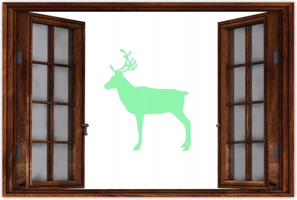 Poszter 60x40 Menta rénszarvas