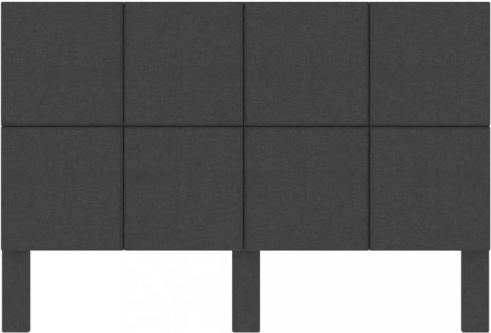 sötétszürke szövet steppelt fejvég 180 x 200 cm