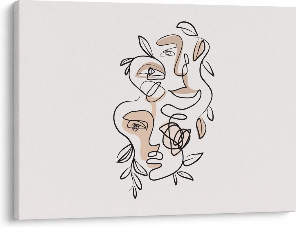Kép - Line art arckezelés (70x50 cm)