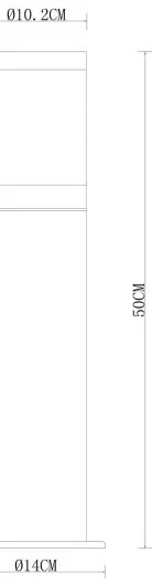 Globo 32015BS - Kültéri lámpa XELOO 1xE27/60W/230V 50 cm IP44