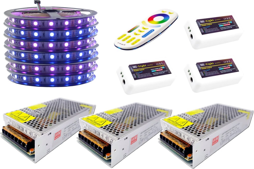 Led szalag szett 300 Rgb 5050 Mi-Light Premium 30m