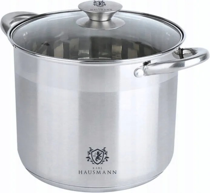 Nagy Fazék Rozsdamentes Acél 16L 18/0 Indukciós Gáz Főzőedény Szilárd