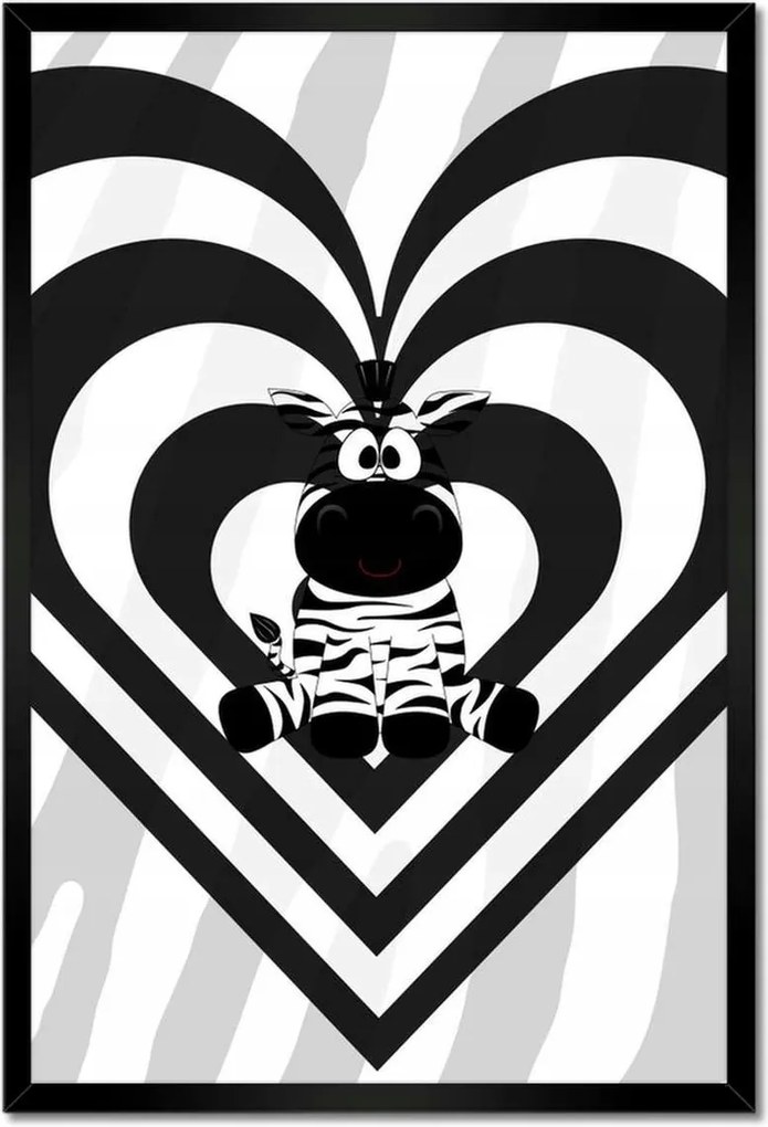 Poszterek keretben 40x60 Zebra csíkos