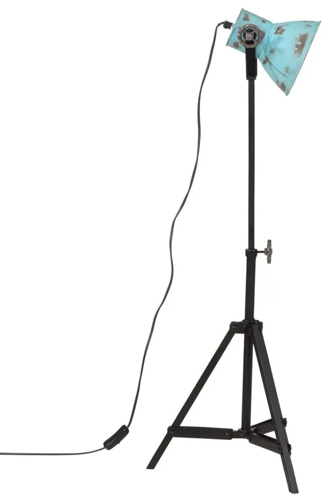 kopott kék állólámpa 25 W 35x35x65/95 cm E27