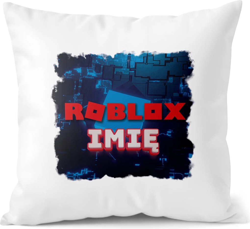 38x38 cm-es Roblox párna névvel, rajongóknak és játékosoknak