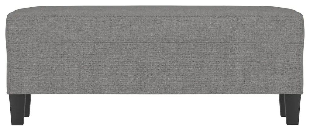 vidaXL sötétszürke szövet pad 100x35x41 cm