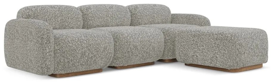 Szürke moduláris sarokkanapé (variálható sarok) Ailani – Makamii