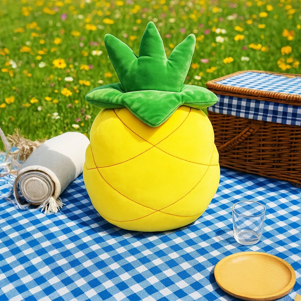 Squish Ananas Čenda párna, 55 x 33 x 20 cm