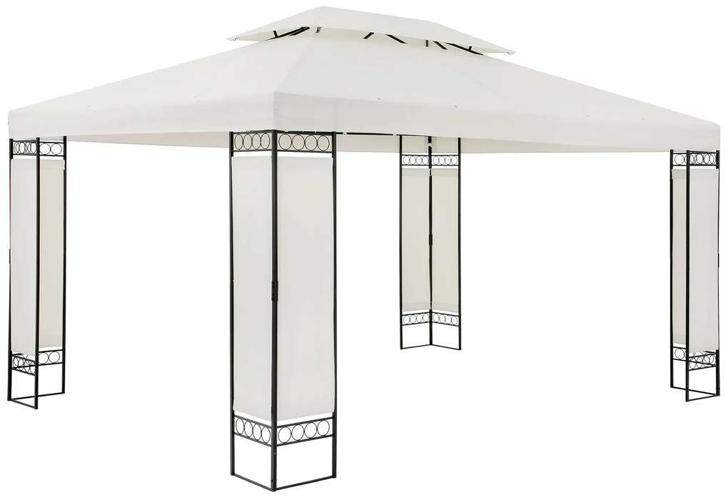 Casaria® Gazebo Elda 3x4 - krém