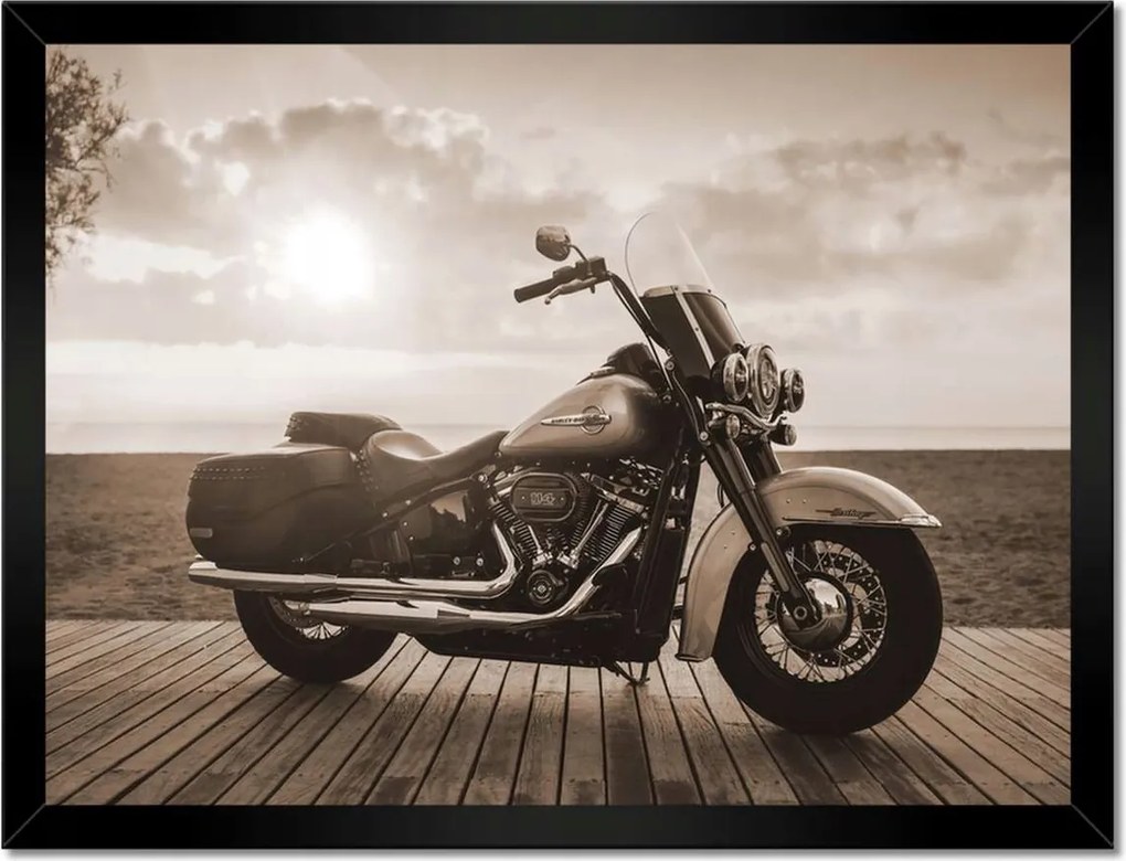 Poszterek keretben 40x30 Harley Davidson Motorkerékpár