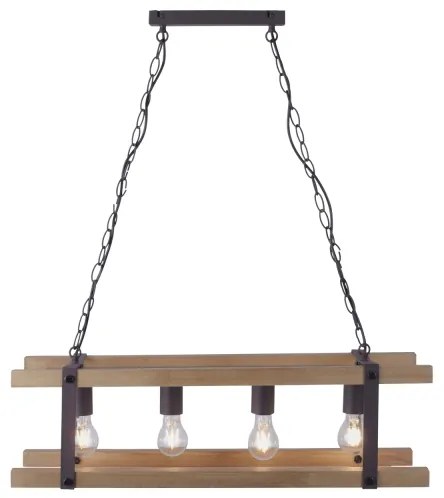 Leuchten Direkt 15684-79 - Csillár láncon EDITH 4xE27/60W/230V