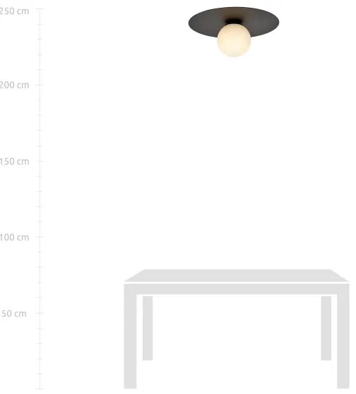 Mennyezeti lámpa SOLAR 1xE14/10W/230V fekete/fehér