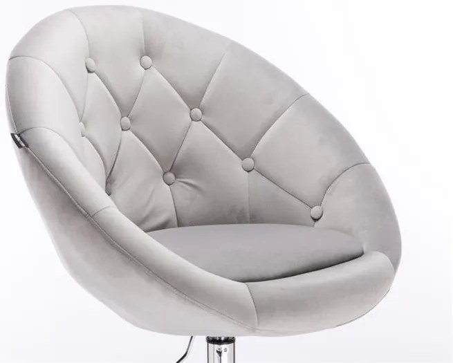 HR8516CROSS Acél modern velúr szék