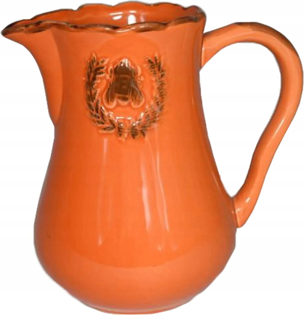 Kerámia kancsó narancssárga Dekorációs Kancsó
