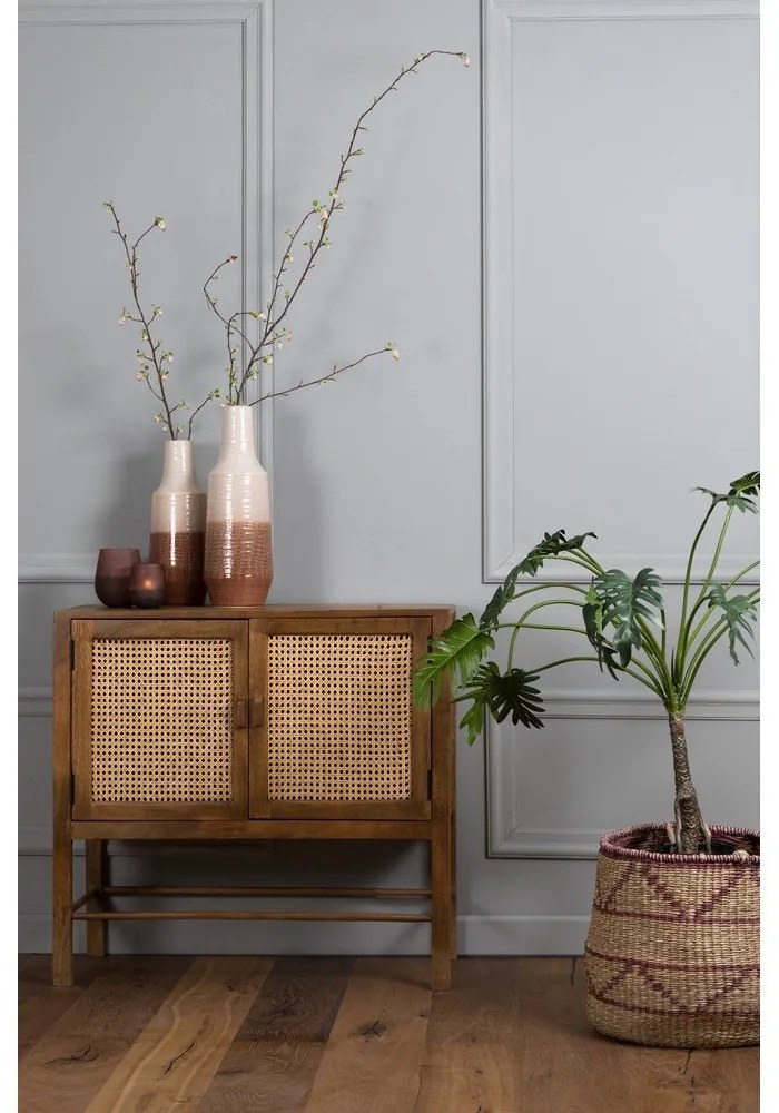 Barna mangófa komód 88x84 cm Nipas – Light &amp; Living