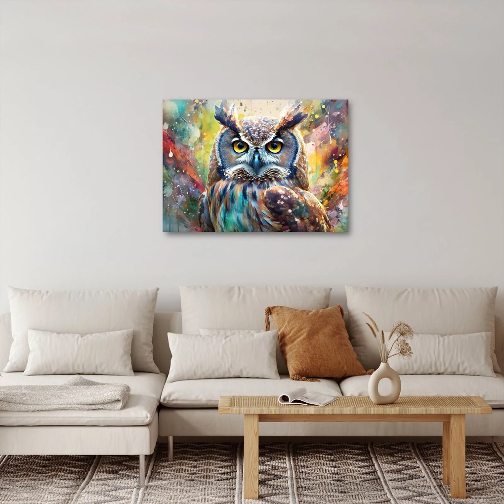Kép - Egy bagoly festménye (70x50 cm)
