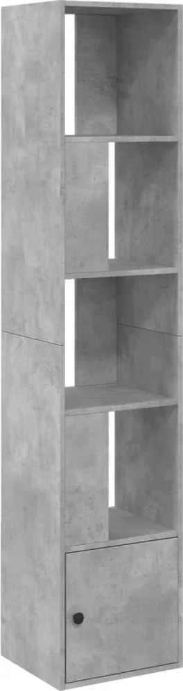 vidaXL betonszürke szerelt fa könyvespolc 40 x 36 x 189 cm