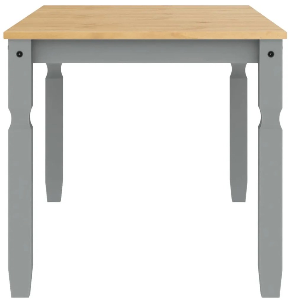 Corona szürke tömör fenyőfa ebédlőasztal 160 x 80 x 75 cm