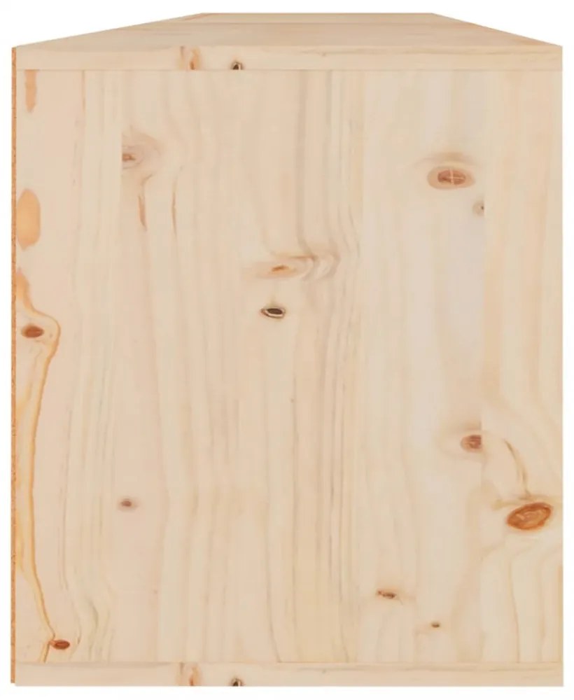 2 db tömör fenyőfa faliszekrény 80 x 30 x 35 cm